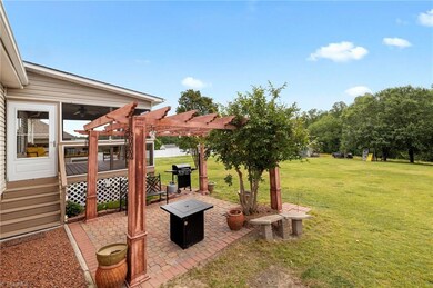 Pergola covered patio outdoor area