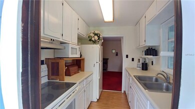 Kitchen with all wood cabinets.