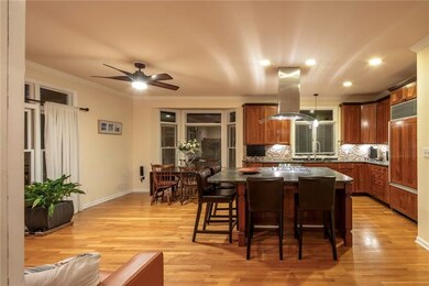 Great room with ultra chic kitchen & formal dining
