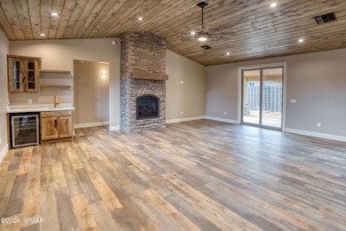 Bar area with wine cooler
