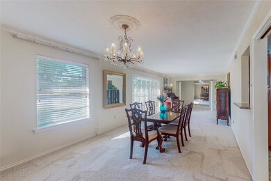 Living room view from the formal dining table