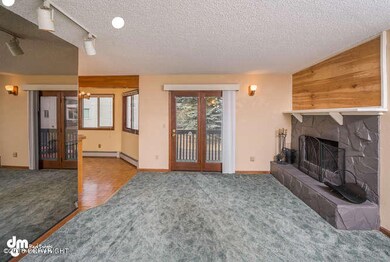 Living Area with Fireplace