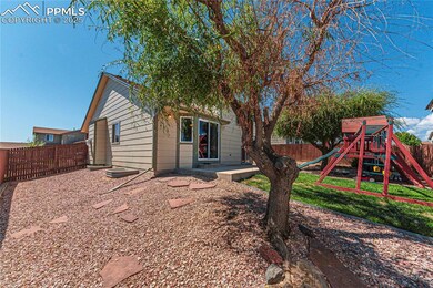 Completely fenced in private backyard