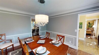 Beautiful millwork detail enhances the crown and c