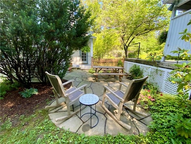 Private patio oasis for outdoor relaxing.