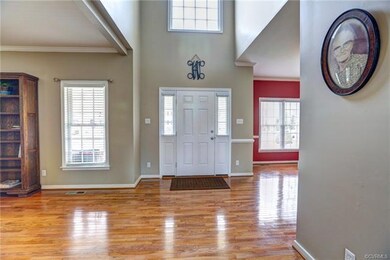 Hardwoods throughout most of the 1st floor.  Foyer