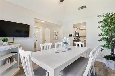 Spacious dining room