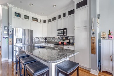 ceiling to floor cabinets in kitchen