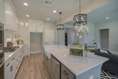 Kitchen staged