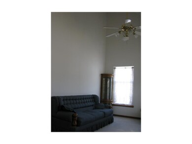 Great room with vaulted ceilings, freshly painted