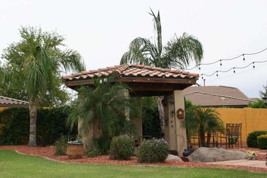 Backyard sunken gazebo