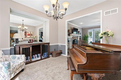 Formal dining room.  Could also be used as an offi