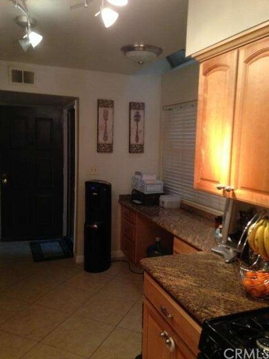 Built-in work station/desk in kitchen