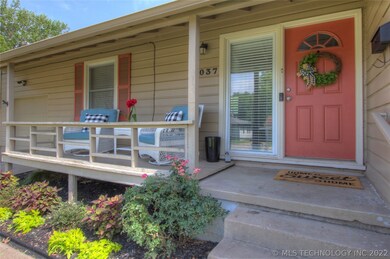 Inviting front porch for enjoying quiet nights