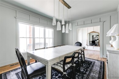 View from dining room into foyer