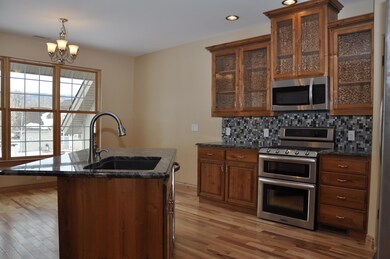 Great room, kitchen, dining area