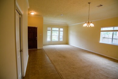 Formal living and dining room as viewed from main hall.