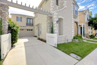 Long, set back driveway for added parking.
