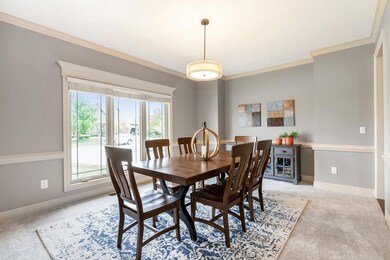 Large formal dining room! New carpet and light fix