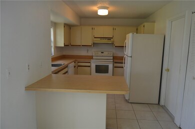 Kitchen with serving/eating counter