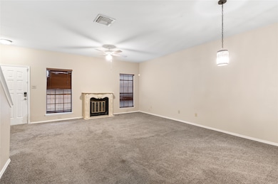 Another view of living and dining rooms.