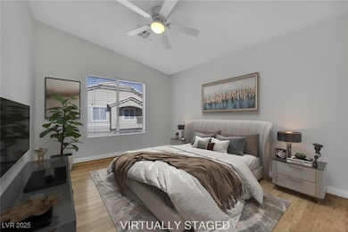 Virtually Staged - Primary Bedroom featuring vault