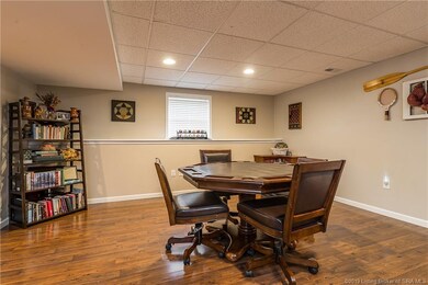 GAME AREA IN THE BASEMENT.