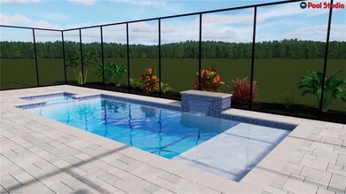 Pool and spa included in home (Virtual rendering)