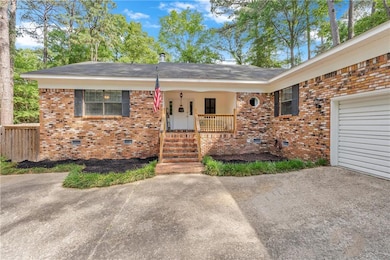 View of front of property featuring brick siding, 