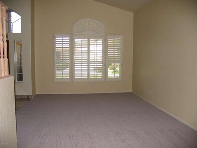 Living room view to the front entry