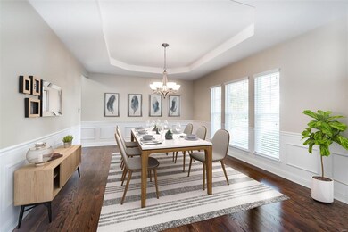 Virtual staged dining room