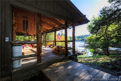 View from the huge covered porch.
