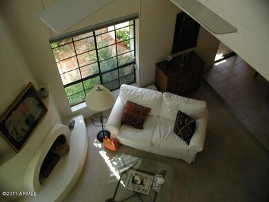 view from stairs