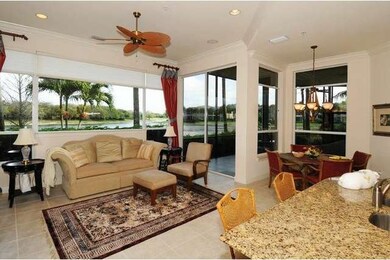 View from kitchen and family room