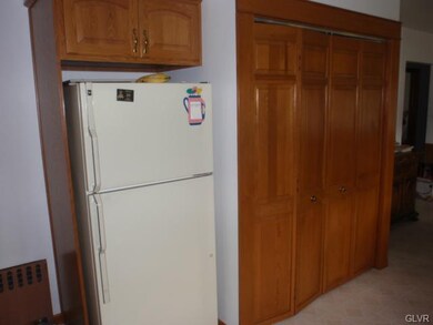 Refrigerator remains, laundry area is behind the d