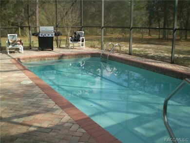 Heated pool with pavers