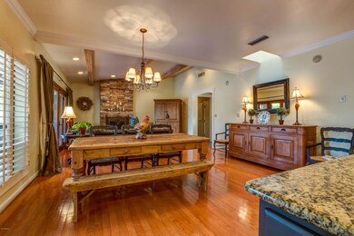 Open kitchen to family area