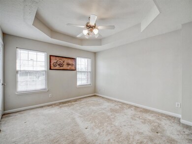 Large owners suite with tray ceiling