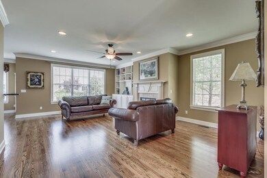 Living Room with Beautiful Re-finished & stained Hardwood  Floors