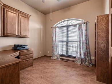 office with built in desk