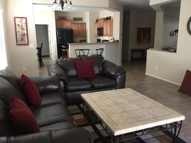 living room and kitchen