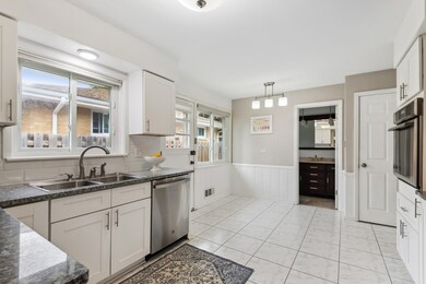 Kitchen with eating area/table space