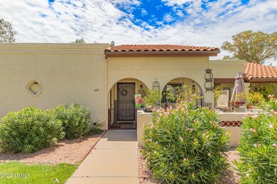 Tiled front porch