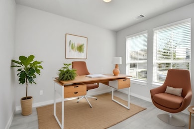 Virtually Staged - Home Office. Sample photo of completed home with similar floor plan. Actual colors and selections may vary.
