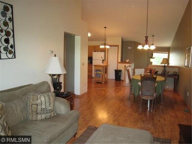 Living room looking toward the dining area, kitche