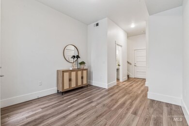 Unfurnished room featuring light wood-style floors