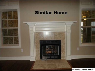 Fireplace with natural gas logs. New home will not hearth unless requested.