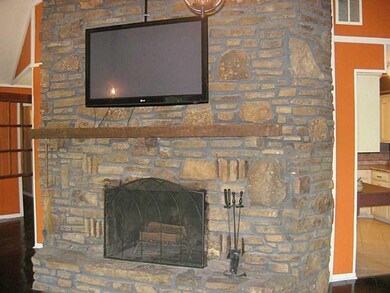 Living Room. Wood burning fireplace for that cozy winter evening