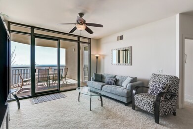 Living area is light and bright featuring floor-to