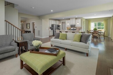 View from great room into your kitchen and breakfast room